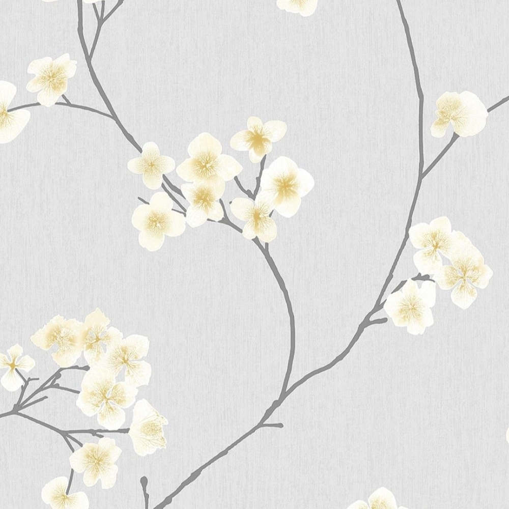 Superfresco Easy Radiance Grey and Ochre Removable Wallpaper